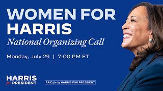 Women for Harris National Organizing Call [upl. by Adyam]