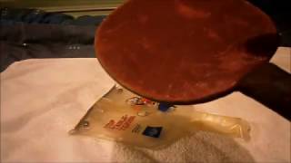 Review 1960s table tennis bat johnny leech [upl. by Fullerton]