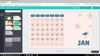 Création de Calendrier avec Canva Partie 1 [upl. by Urbas]