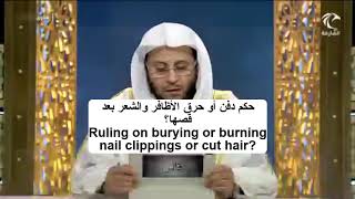 Ruling on burying nail clippings or cut hair  Sheikh Dr Aziz bin Farhan Al Anzi [upl. by Latrell]