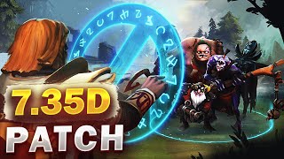 Dota 2 NEW 735d Patch  Main Changes  NEW Matchmaking Features [upl. by Adrahc]