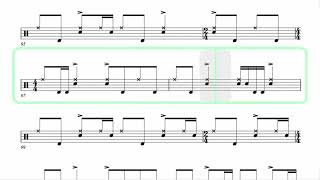 YES ● Roundabout  Isolated Drums  SCORE [upl. by Hareemas]