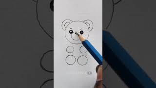 How to Draw Very Easy Teddy Bear Drawing [upl. by Hefter]