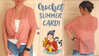 How To Crochet Easy Lace Cardigan [upl. by Aeli]