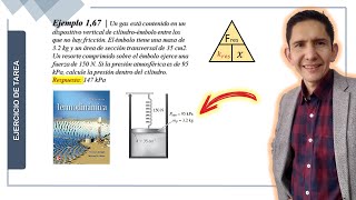 👉 Ejercicios de presión con cilindroémbolo  Termodinámica [upl. by Leia]