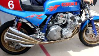 CBX6 Race Bike Pipemasters 66 system running in at Morgan Park Raceway [upl. by Della392]