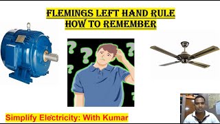 Flemings Left hand Rule amp its use Quickly Remember forever [upl. by Burra]