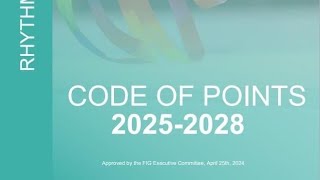 RG FIC Code of Points 20252028 Artistry final version 11 April 2024 English [upl. by Asilem]