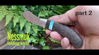 Folding knife making with hidden screws  part 2 [upl. by Iddo]