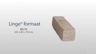 Linge® formaat straatbaksteen  LF 8070 [upl. by Arok]