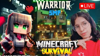 Minegirl Pooja is live Minecraft Survival series😊Warrior smp minecraft gaming shortsfeed shorts [upl. by Arikihs856]