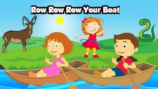 Row Row Row Your BoatNursery RhymesKids rhymesKids SongsEnglish RhymesWatch and Learn [upl. by Eenaj713]