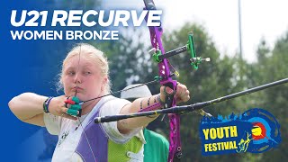 Recurve Under 21 Women Bronze  Youth Festival 2024 [upl. by Sarchet]