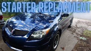 2004 Pontiac Vibe Toyota Matrix Starter Change [upl. by Burris184]