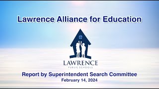 Superintendent Search Report 21424 [upl. by Arika]