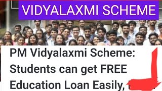 PM Vidyalaxhmi Scheme [upl. by Norred]