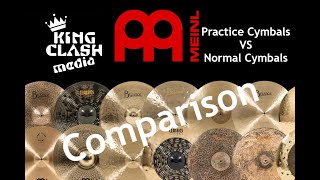 Meinl silent cymbals VS regular cymbals [upl. by Orodoet]