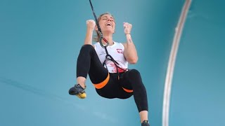 Aleksandra Mirosław breaks own world record with stunning Speed climb at Paris 2024 Olympics [upl. by Lang]