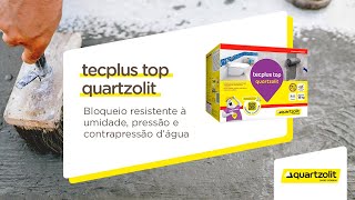 Tecplus Top Quartzolit Bloqueio resistente à umidade pressão e contrapressão dágua [upl. by Kalindi364]