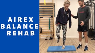 Airex Balance Pad Exercises [upl. by Ordnagela]