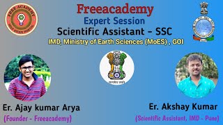 SSC  Scientific Assistant  IMD  MoES  GOI  Er Ajay Kumar Arya  Er Akshay Kumar [upl. by Elehcar580]