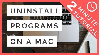 How To Uninstall Programs On a MAC [upl. by Siffre]