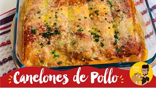 Canelones De Pollo Caseros Una Delicia  Receta Fácil y Rápida  MONO 1981 [upl. by Nylhtak277]