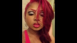 How to RED eyebrows How I make my brows Red eyebrow tutorial [upl. by Annaihr783]