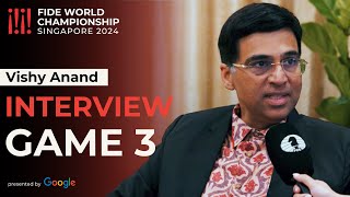 Anand quotEven before the Candidates I knew Gukesh is capable of winning itquot  Game 3 [upl. by Nikolai577]