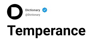 Temperance Meaning In English [upl. by Nylatsyrc]