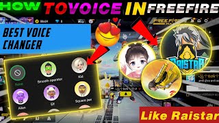 How to voice change in Freefire max 🚀voice Changer app 🔥Voice change in free fire 📛Voice Changer [upl. by Anolla]