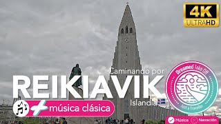 Reikiavik Caminando por la capital más septentrional del mundo Reikiavik Islandia 🇮🇸 4K [upl. by Bernat]