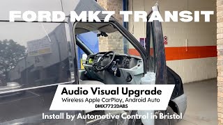 Ford MK7 Transit Van Wireless CarPlay Android Auto Install DMX7722DABS fordtransit ford caraudio [upl. by Hsevahb]