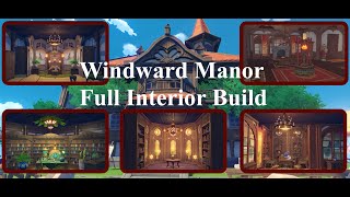 🏠 Windward Manor 🏠  Genshin Impact Mondstadt Serenitea Pot Replica Code and Showcase [upl. by Marie]