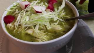 POZOLE VERDERECETA POBLANACOMO HACER CON SAZÓN [upl. by Frager658]