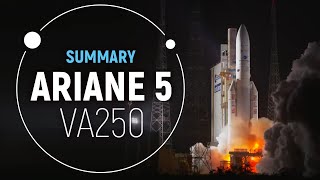 Flight VA250  Ariane 5 Summary  Arianespace [upl. by Ahgiela324]