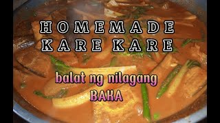 BALAT NG NILAGANG BAKA KARE KARE I Try niyo to lutuin ang sarap😋🤤 [upl. by Yllop646]