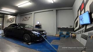 Mercedes E 400 CGI 333cv AUTO Reprogrammation Moteur FLEXFUEL  441cv Digiservices Paris 77 Dyno [upl. by Bibbye297]