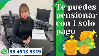 Te puedes pensionar con solo 1 pago [upl. by Jarret]