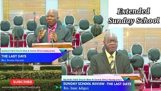 Extended Adult Sunday School 10122023 Apostolic Faith WECA [upl. by Orteip]