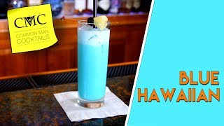 How To Make The Blue Hawaiian Cocktail  Bartending 101 [upl. by Cormac477]