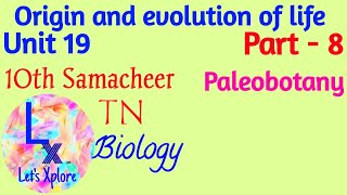 10th std Biology  Unit 19 Origin amp Evolution Of Life  Paleobotany  Fossilization  Part 8 [upl. by Eerdna]