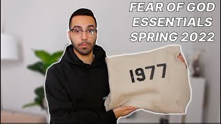 FEAR OF GOD ESSENTIALS SPRING COLLECTION 2022 REVIEW AND SIZING [upl. by Hum]