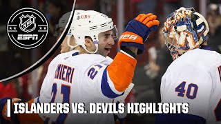 New York Islanders CLINCH PLAYOFF BERTH vs New Jersey Devils  Full Game Highlights  NHL on ESPN [upl. by Eetnwahs]