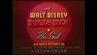 Closing to The Unsinkable Donald Duck with Huey Dewey and Louie 1986 VHS [upl. by Eesac]