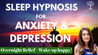 Sleep Hypnosis for Anxiety amp Depression Healing  Total Relaxation Meditation for Overnight Relief [upl. by Anigue]