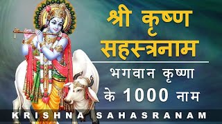 Sri Krishna Sahasranama  श्री कृष्ण सहस्रनाम  1000 Names of Krishna  With Lyrics [upl. by Huggins]