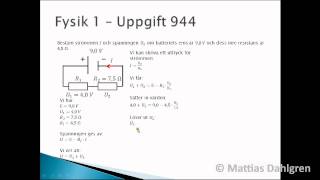 Fysik 1 Uppgift 944 [upl. by Ensign163]