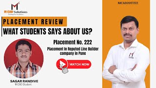 Honest Placement Review From M CAD Solutions Student Placement No222jobplacement jobguarantee [upl. by Nairahcaz]