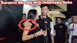 Debattama Saha with Karanvir Sharma Spotted Together After Watching Salaam Venky Movie  Devir  k [upl. by Melanie]